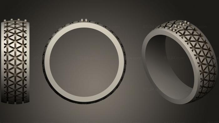 Обручальное кольцо с эмалью 2