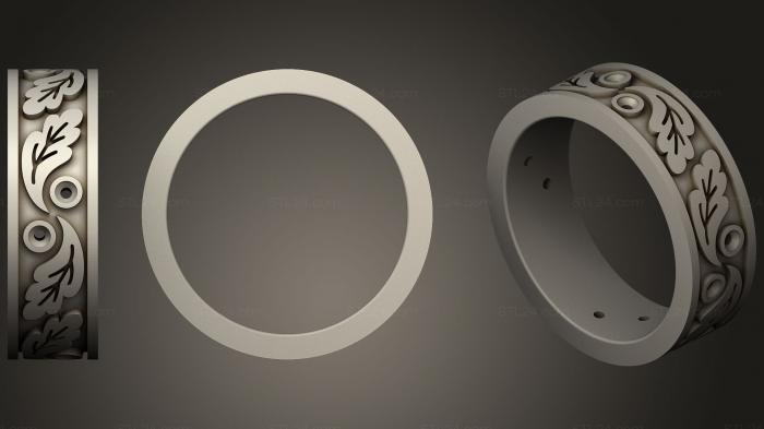 Ювелирные перстни и кольца (Обручальное кольцо с эмалей3, JVLRP_0885) 3D модель для ЧПУ станка