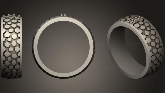 Ювелирные перстни и кольца (Обручальное кольцо с эмалью 5, JVLRP_0889) 3D модель для ЧПУ станка