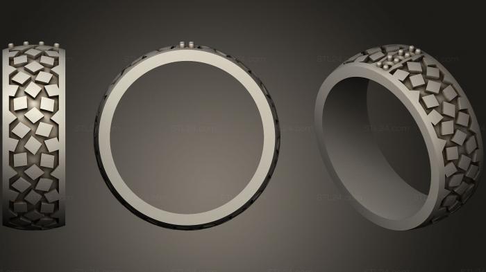 Ювелирные перстни и кольца (Обручальное кольцо с эмалью 6, JVLRP_0890) 3D модель для ЧПУ станка