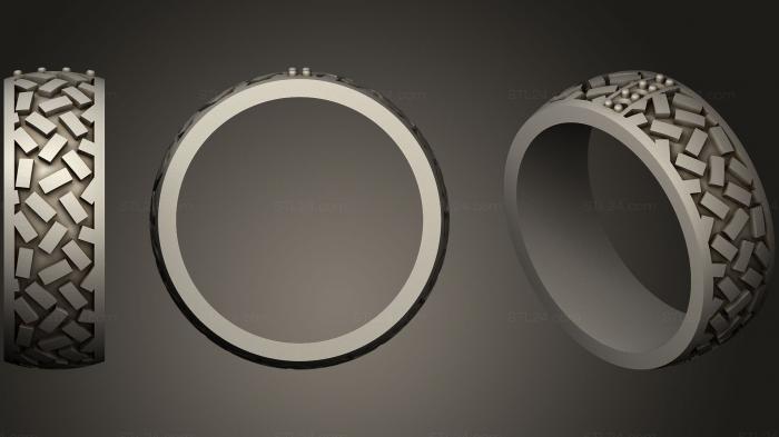 Обручальное кольцо с эмалью 7