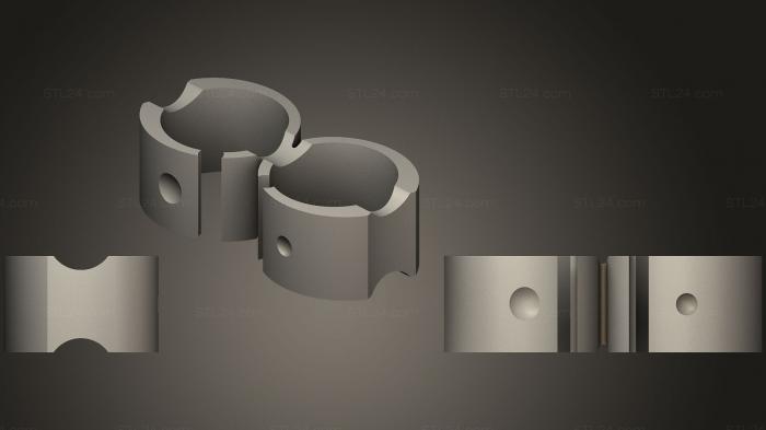 Ювелирные перстни и кольца (2 пальцы ультрасовременные, JVLRP_0927) 3D модель для ЧПУ станка