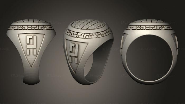 Jewelry rings (Chevaliere, JVLRP_0960) 3D models for cnc