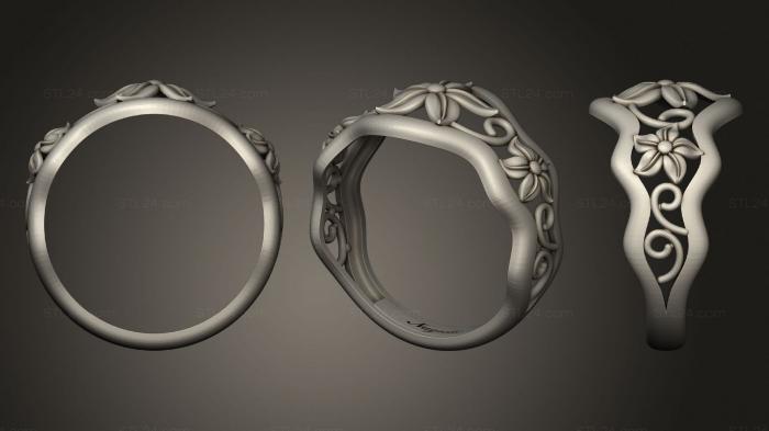 Jewelry rings (loflowering, JVLRP_0982) 3D models for cnc