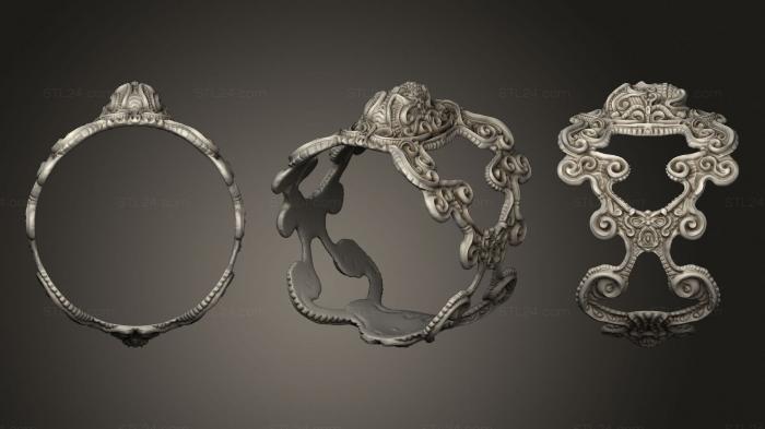 Jewelry rings (Ornate Skull Ring, JVLRP_0987) 3D models for cnc