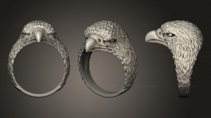 Ювелирные перстни и кольца (Кольцевой орел, JVLRP_0996) 3D модель для ЧПУ станка