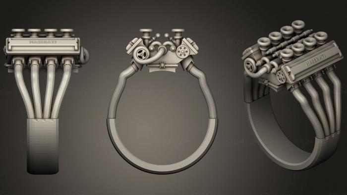 Jewelry rings (Ring motor DG, JVLRP_0999) 3D models for cnc