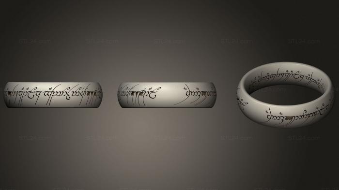 Ювелирные перстни и кольца (Кольцо со шрифтом, JVLRP_1011) 3D модель для ЧПУ станка