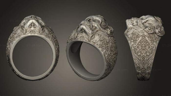 Jewelry rings (Skull ring jewelry, JVLRP_1024) 3D models for cnc