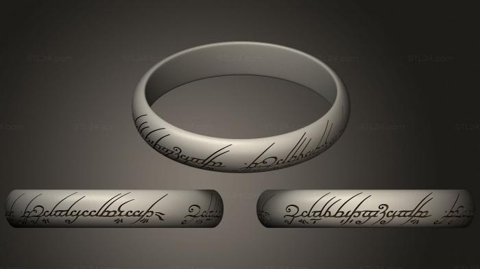 Jewelry rings (The ring of omnipotence The Lord of the rings, JVLRP_1025) 3D models for cnc