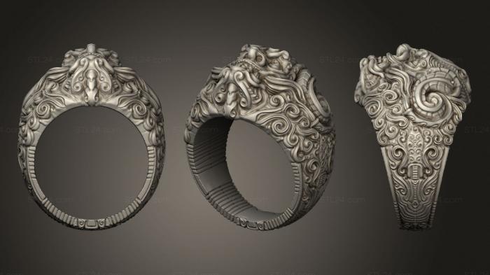 Ювелирные перстни и кольца (Зейн Роджерс, JVLRP_1029) 3D модель для ЧПУ станка