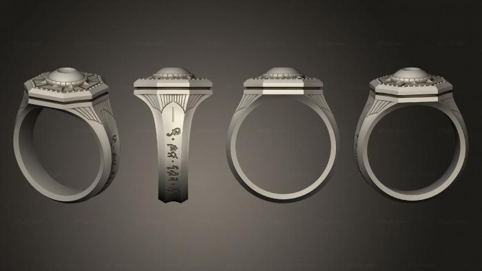 Ювелирные перстни и кольца (Опорное кольцо Рентгеновского зрения, JVLRP_1045) 3D модель для ЧПУ станка