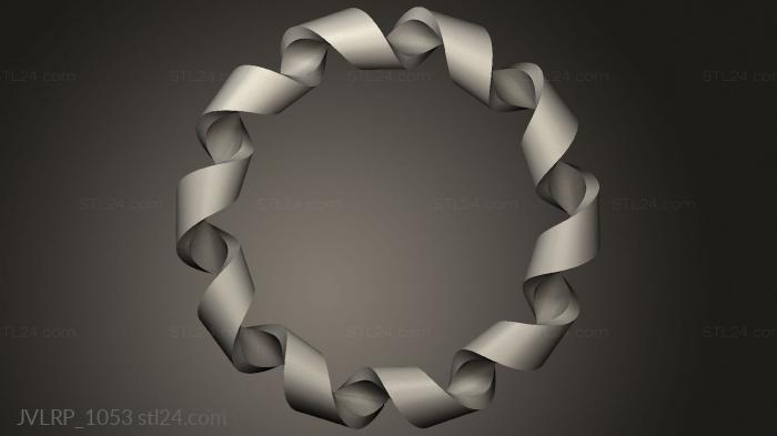 Jewelry rings (Aneis Ring spiral, JVLRP_1053) 3D models for cnc