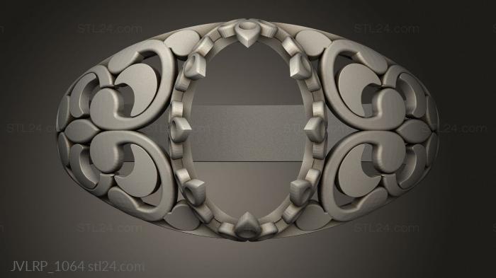 Jewelry rings (Cabochon Ring, JVLRP_1064) 3D models for cnc