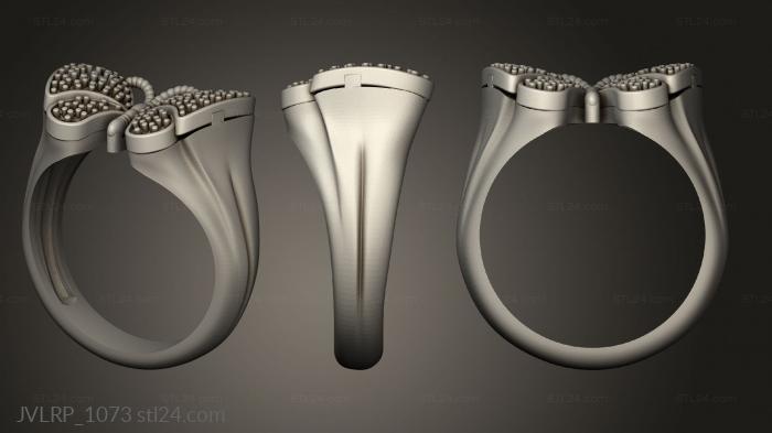 Ювелирные перстни и кольца (Кольцо babochka, JVLRP_1073) 3D модель для ЧПУ станка