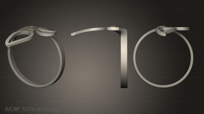 Ювелирные перстни и кольца (Кольцо шинка, JVLRP_1074) 3D модель для ЧПУ станка