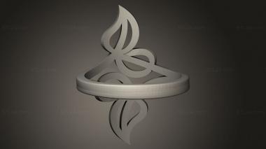 Jewelry rings (Ring leaves without stones, JVLRP_1076) 3D models for cnc