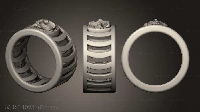 Ювелирные перстни и кольца (Кольцо с переломом черепа, JVLRP_1093) 3D модель для ЧПУ станка