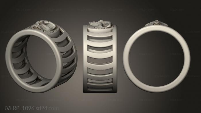 Ювелирные перстни и кольца (Кольцо с переломом черепа, JVLRP_1096) 3D модель для ЧПУ станка
