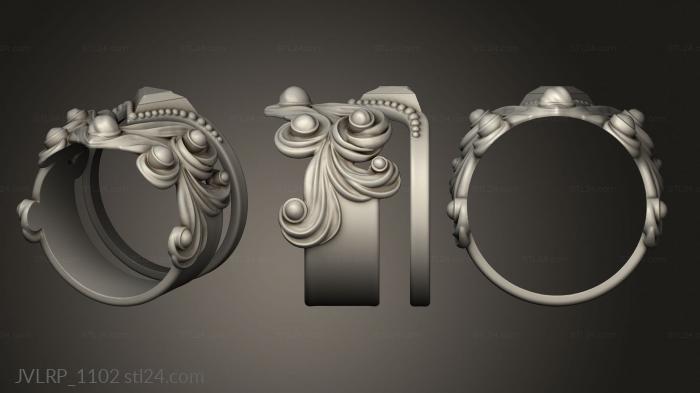 Jewelry rings (Ring Elemental Command Water control, JVLRP_1102) 3D models for cnc