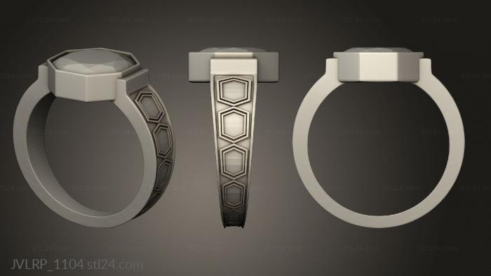 Ювелирные перстни и кольца (Кольца Власти Дварфийского Кольца, JVLRP_1104) 3D модель для ЧПУ станка