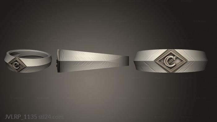 Ювелирные перстни и кольца (Кольцо Анеис Сак, JVLRP_1135) 3D модель для ЧПУ станка