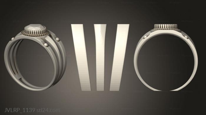 Ювелирные перстни и кольца (Мощность колец MR, JVLRP_1139) 3D модель для ЧПУ станка