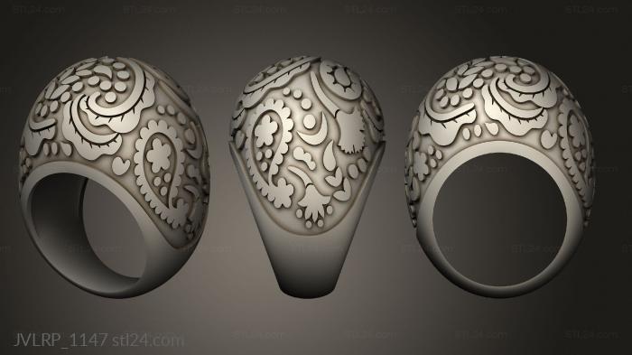 Jewelry rings (Aneis aqua ring, JVLRP_1147) 3D models for cnc