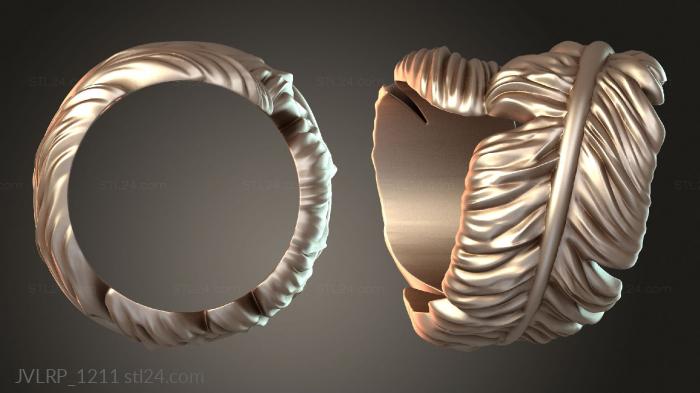 Ювелирные перстни и кольца (JVLRP_1211) 3D модель для ЧПУ станка