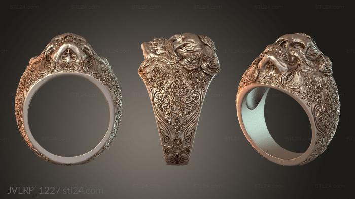 Ювелирные перстни и кольца (JVLRP_1227) 3D модель для ЧПУ станка