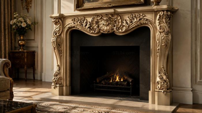 Fireplaces (KM_0142) 3D models for cnc