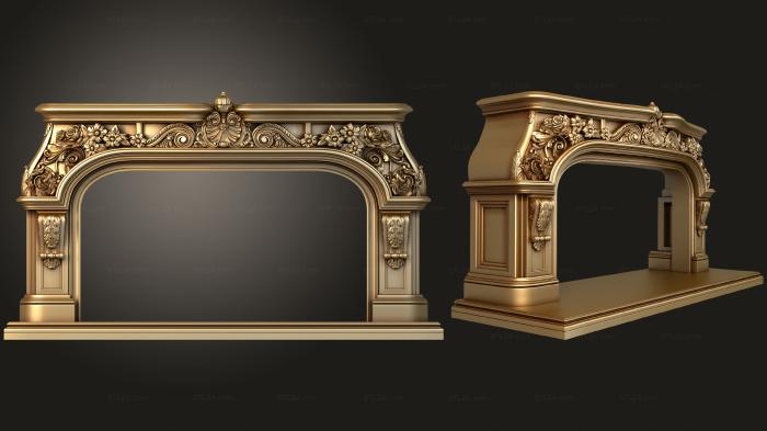 Fireplaces (, KM_0239) 3D models for cnc