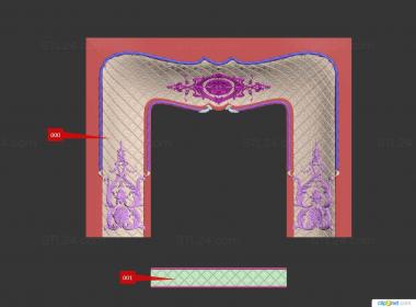 Fireplaces (Fireplace framing, KM_0267) 3D models for cnc