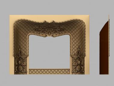 Fireplaces (Fireplace framing, KM_0267) 3D models for cnc