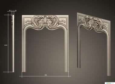 Fireplaces (Central part of the fireplace 3, KM_0274) 3D models for cnc