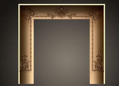 Fireplaces (Fireplace portal panels, KM_0277) 3D models for cnc