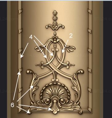 Fireplaces (Fireplace portal panels, KM_0277) 3D models for cnc