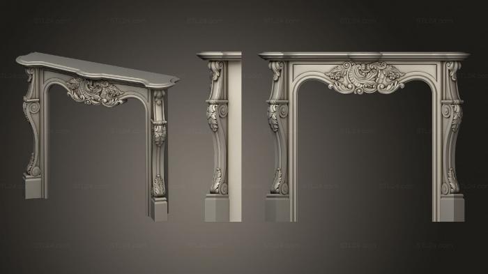 Fireplaces (KM 0151new version, KM_0283) 3D models for cnc