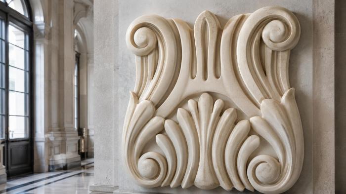 Chapiters (Baroque capital with acanthus scrolls, KP_0469) 3D models for cnc