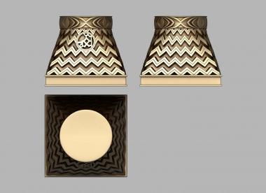 Chapiters (Capital with a wavy pattern, KP_0607) 3D models for cnc