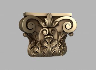 Chapiters (Carved capital, KP_0624) 3D models for cnc