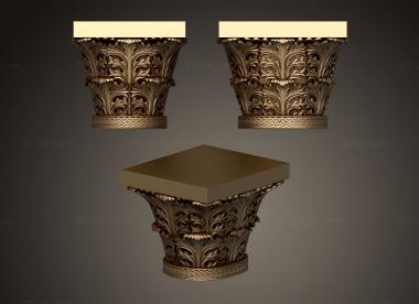 Chapiters (Capital elements of the temple in Alapaevsk, KP_0639) 3D models for cnc