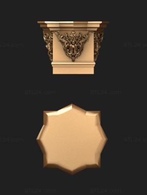 Chapiters (Capital carving model, KP_0662) 3D models for cnc