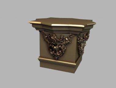 Chapiters (Capital carving model, KP_0662) 3D models for cnc