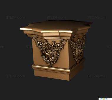 Chapiters (Capital carving model, KP_0662) 3D models for cnc