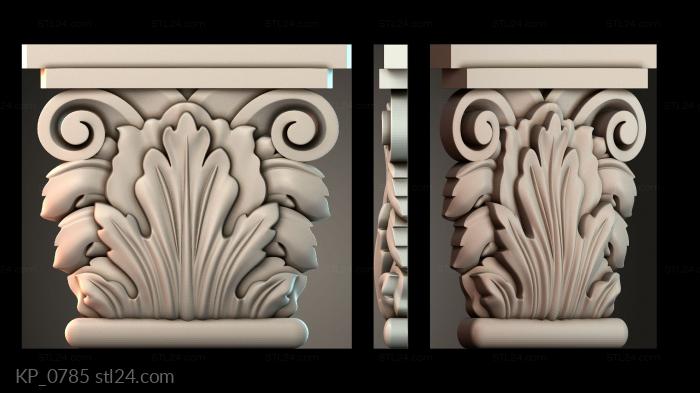 Капители (KP_0785) 3D модель для ЧПУ станка