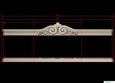 Карнизы (Карниз, KRN_0297) 3D модель для ЧПУ станка