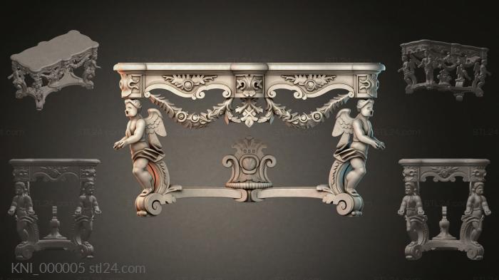 Консоли (KNI_000005) 3D модель для ЧПУ станка