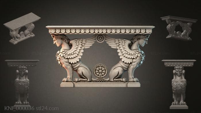 Консоли (KNI_000036) 3D модель для ЧПУ станка