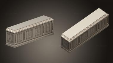 Chests of drawers (Furniture in Russian style chest of drawers, KMD_0189) 3D models for cnc